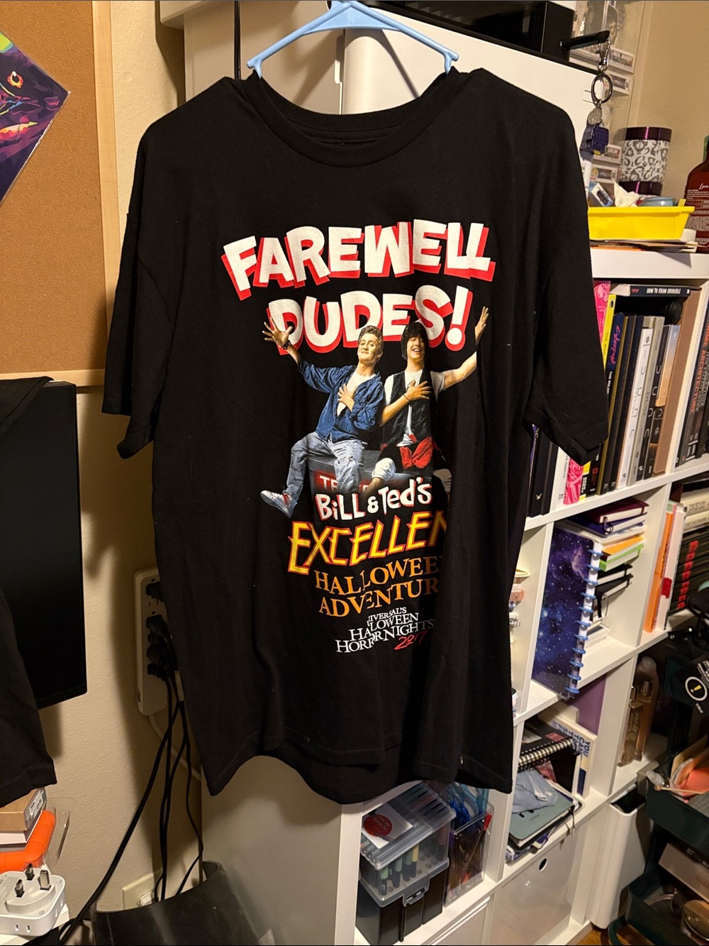 Bill & Ted Farewell Dudes! Black Graphic Tee
